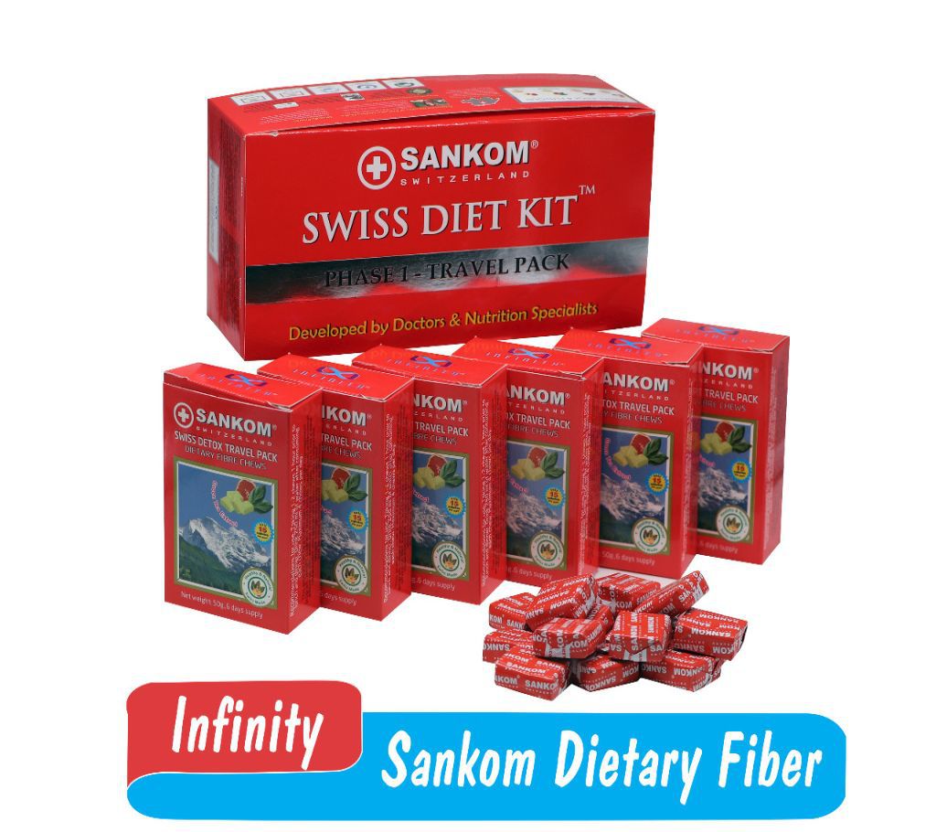 SANKOM Dietary Fiber (6 Box x 10pcs) 04 Flavor
