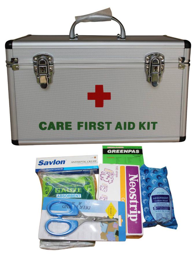 First Aid Box (PVC body) with First Aid
