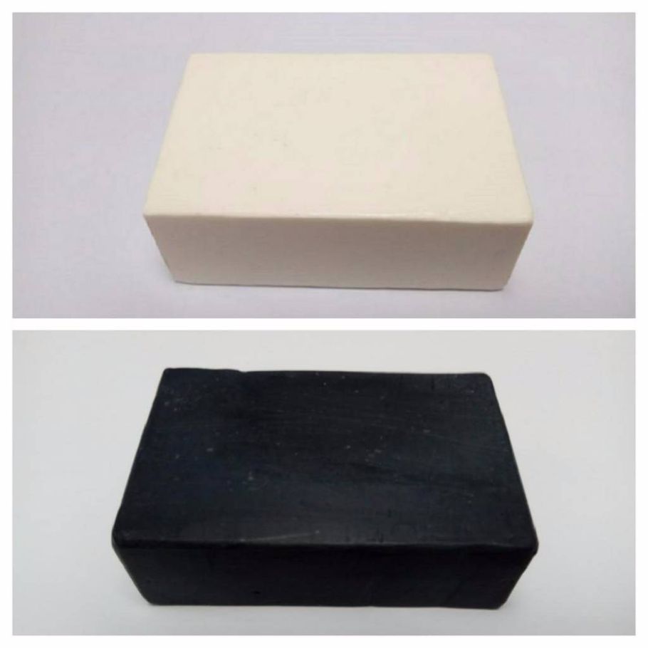 Coconut Oil Soap and Charcoal Soap Set