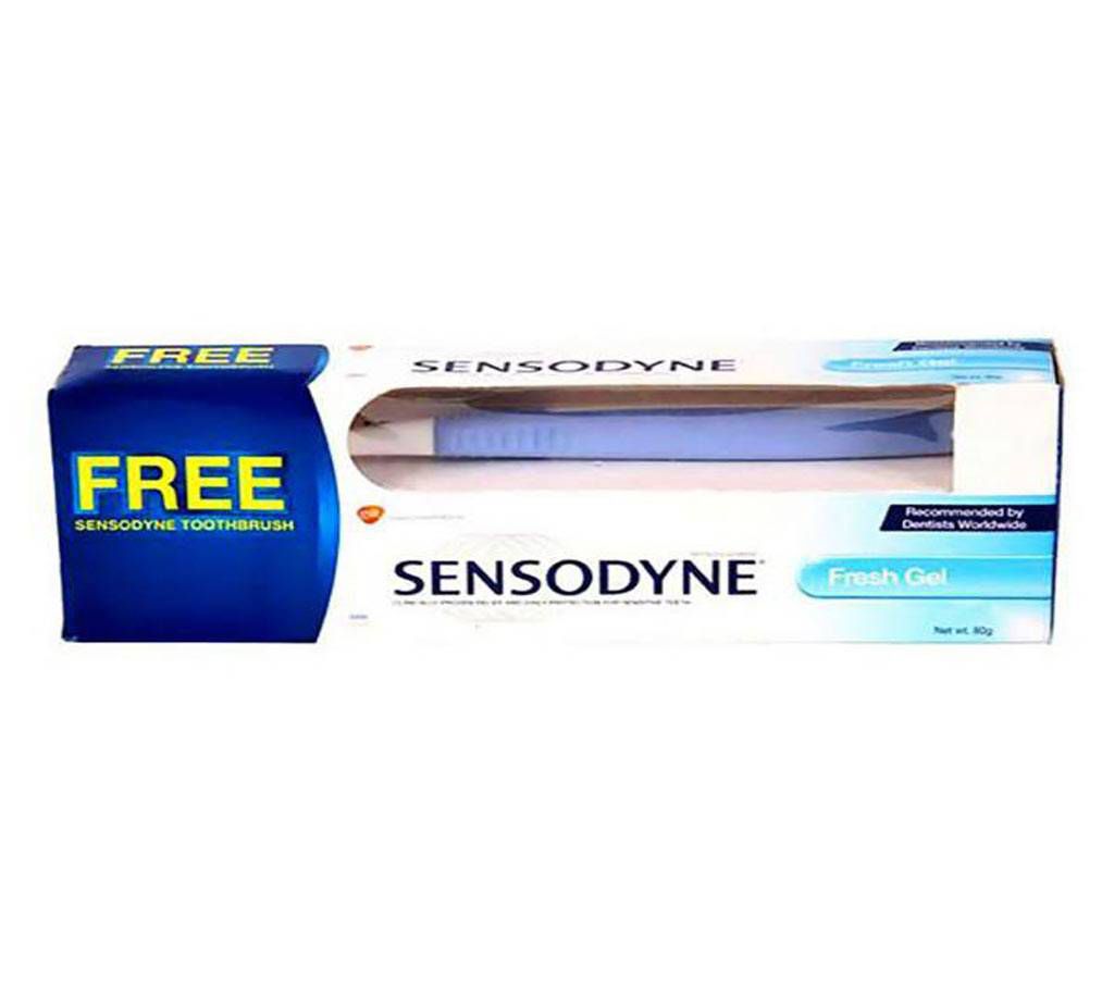 Sensodyne Fresh Mint Toothpaste with Tooth Brush