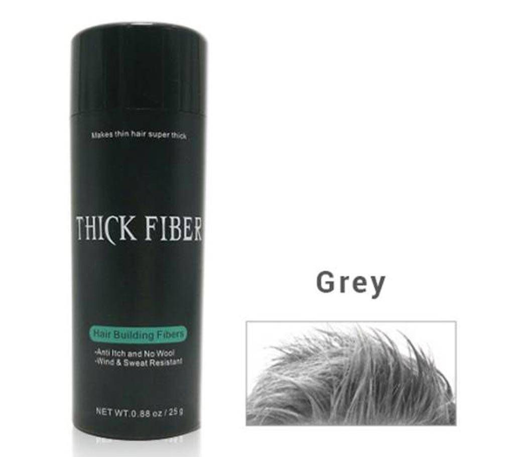 Thick Fiber Hair Building Fibers 25 gm (Grey)