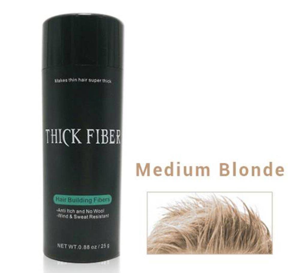 Thick Fiber Hair Building Fibers 25g Medium Blonde