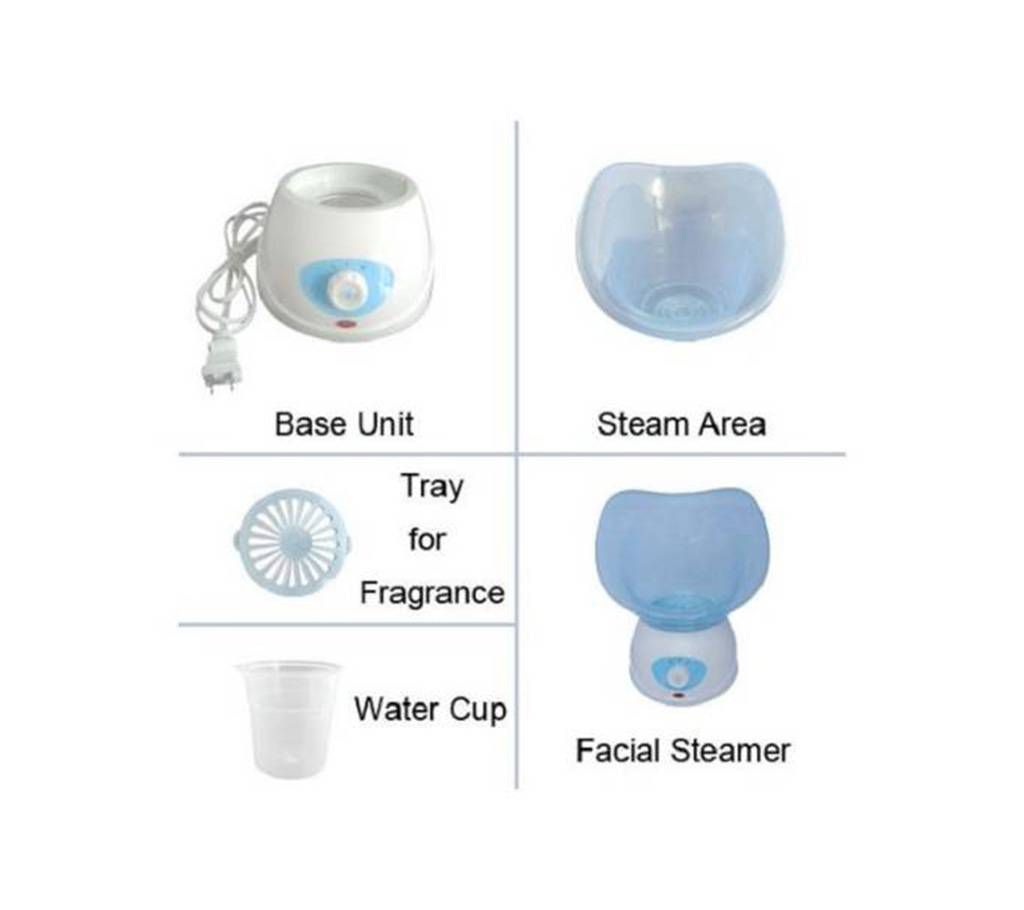 Beauty Facial Steamer Machine - White and Blue