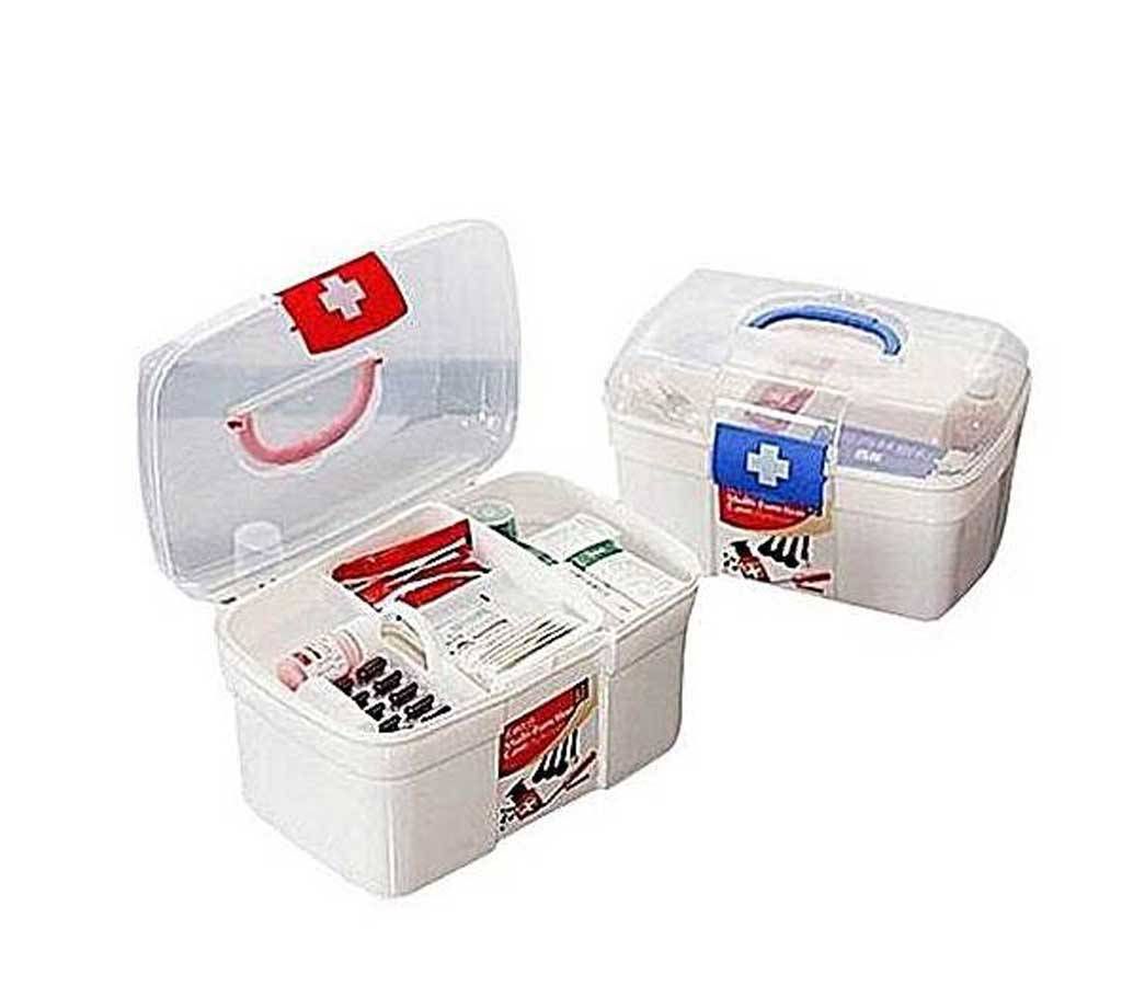 First Aid Kit Box - White