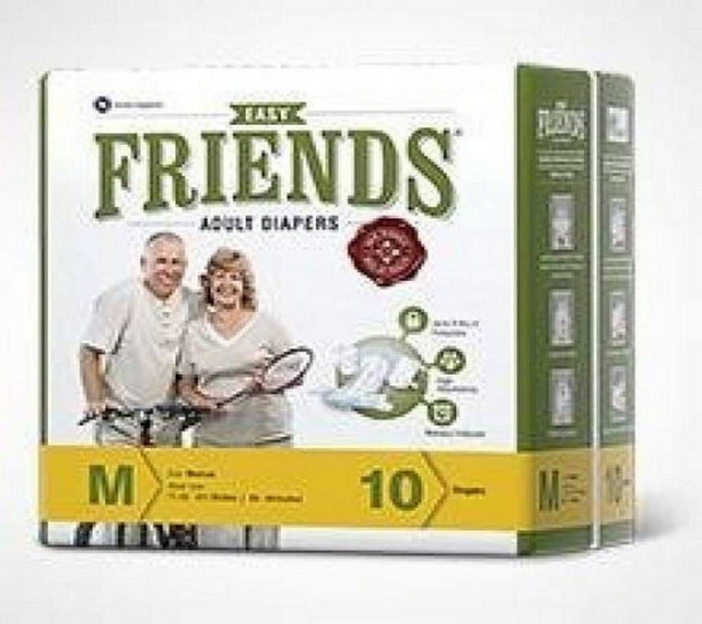 Friends Adult Diaper - Medium (10 Count) 
