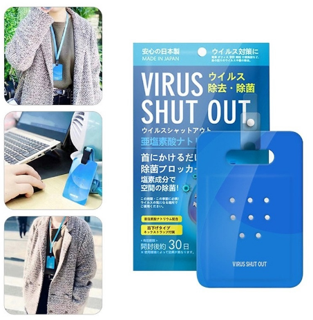 VirusShut Out VirusBacteria Blocker Disinfection Card