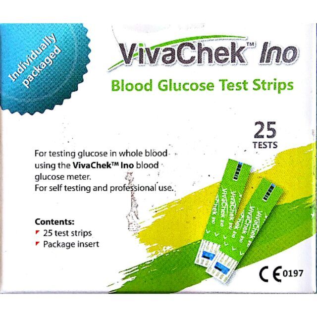 Viva Chek Ino Blood Glucose 25 Test Strips