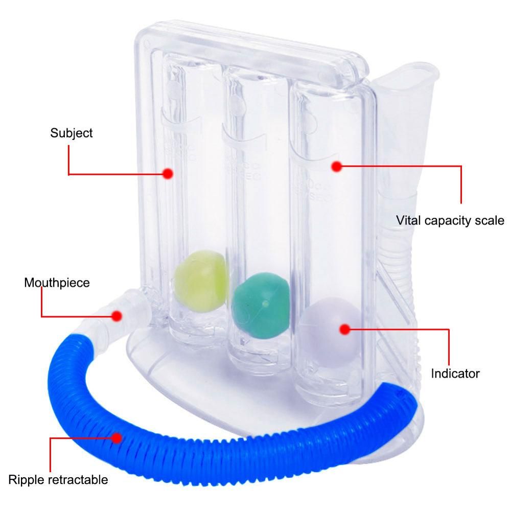 Three-Ball Equipment Digital Candy Incentive Spirometer Lung Breathing Practitioner Rehabilitation Training