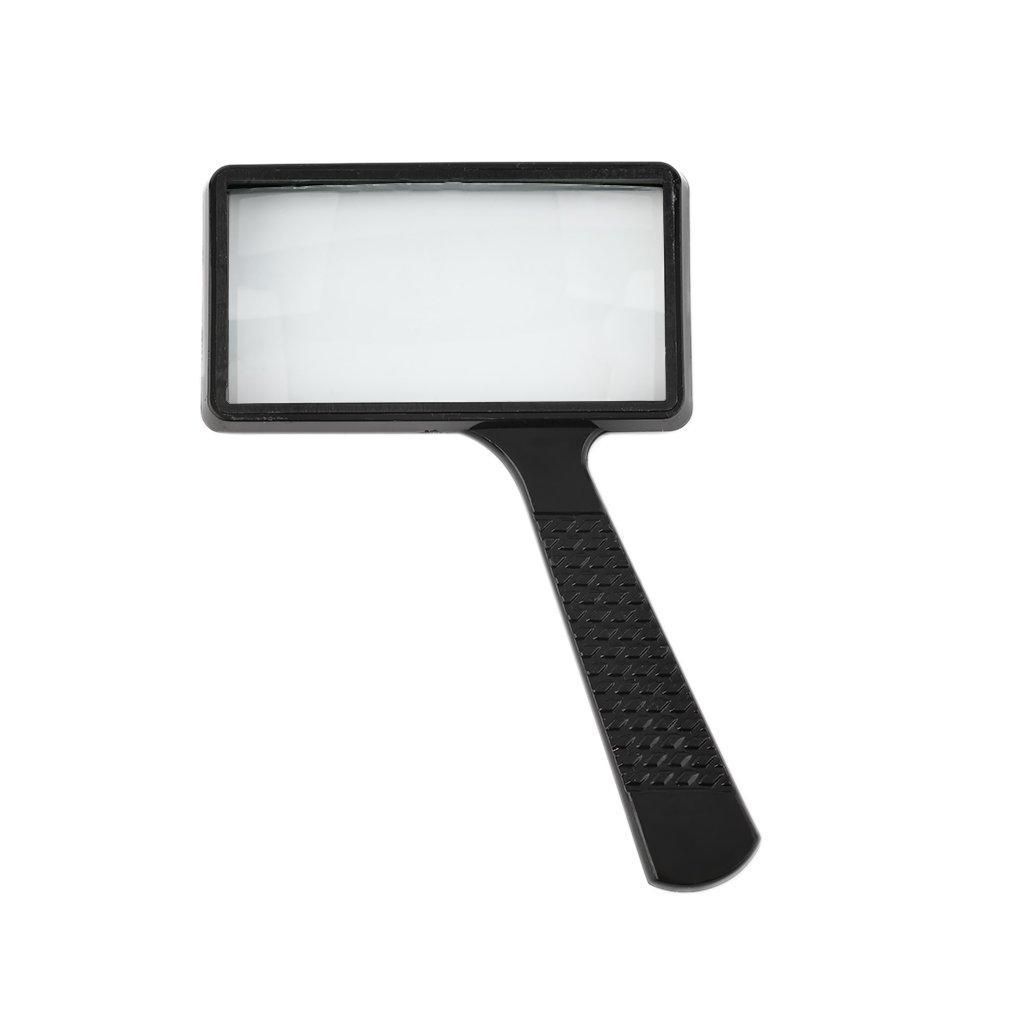 Light Weight 4X Rectangular Handheld Large Reading Magnifying Glass Magnifier