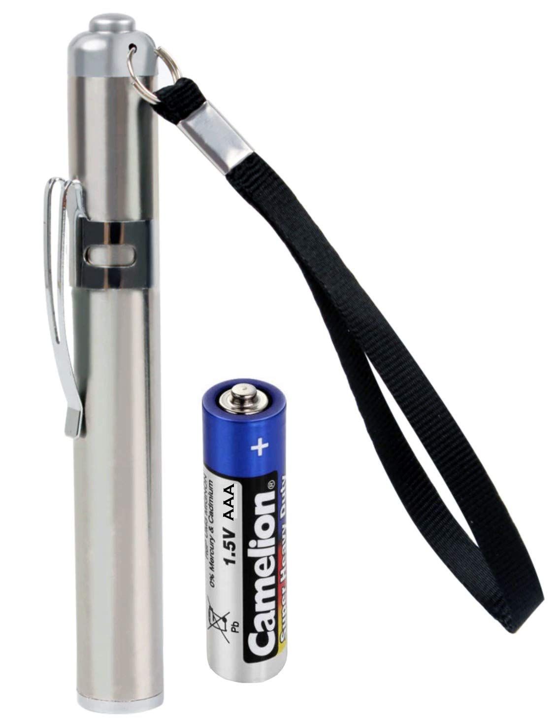 LED Medical EMT Penlight Pen Light Flashlight Torch With Scale for Narsing Students Doctors