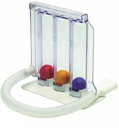 Three-ball Apparatus Vital Capacity Breathing Trainer Incentive Spirometer Lung Breathing Exerciser Rehabilitation Training