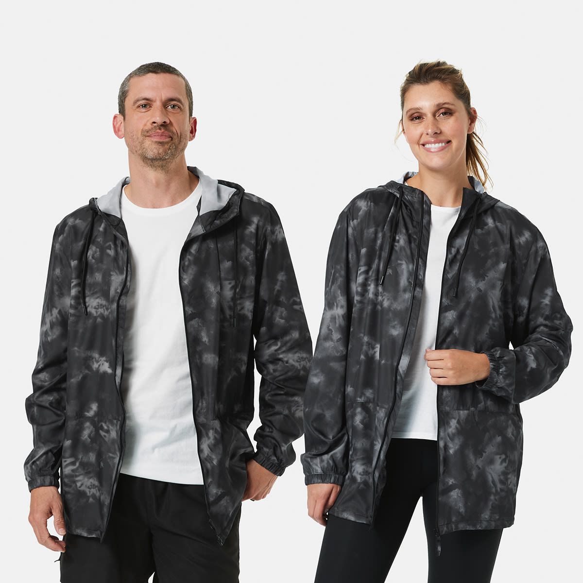 Active Unisex Packable Print Rain Jacket