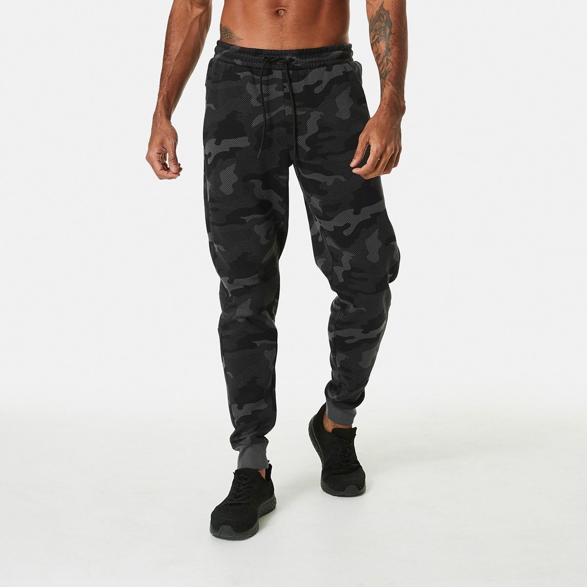 Active Mens Printed Fleece Trackpants