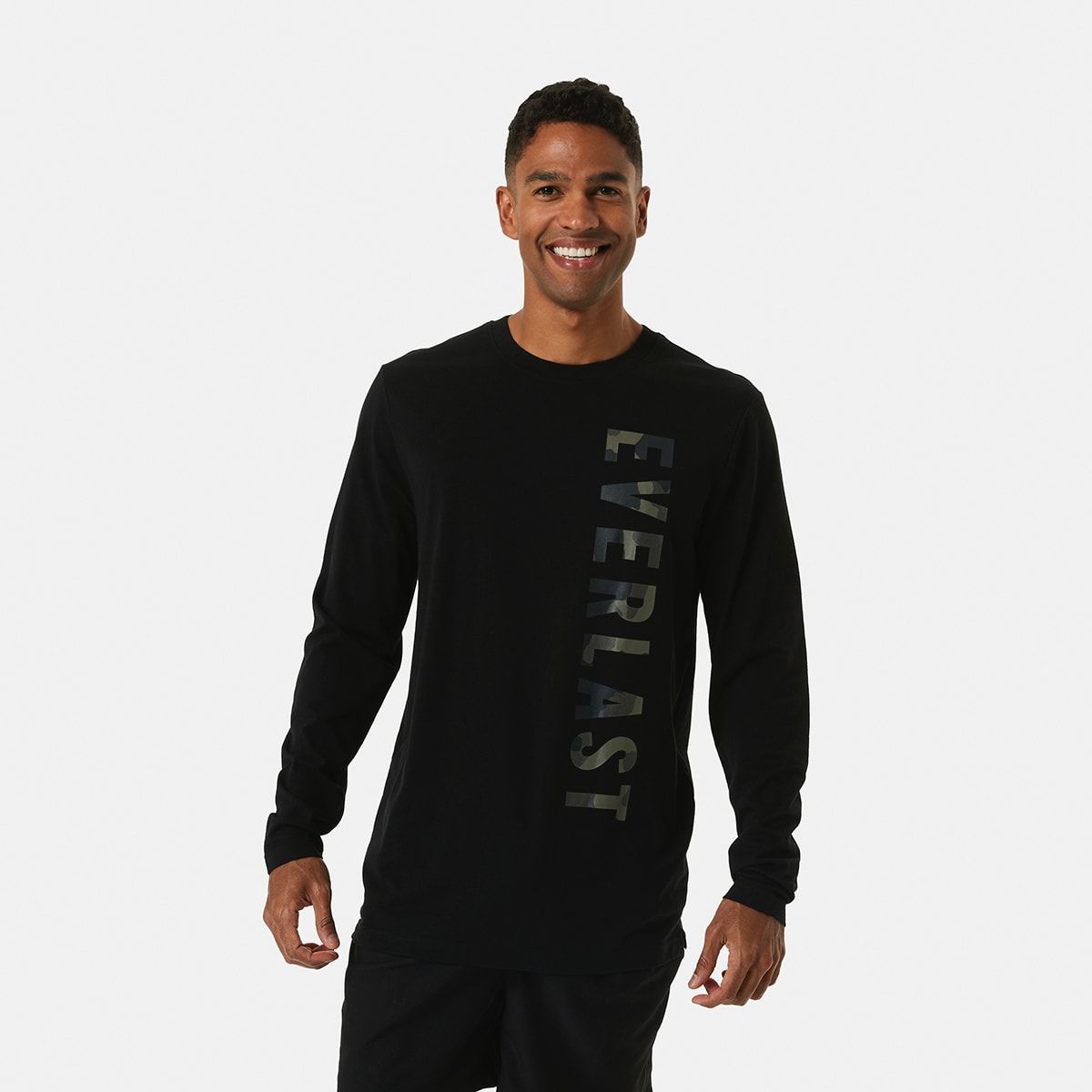 Active Everlast Mens Camo Print Long Sleeve Top