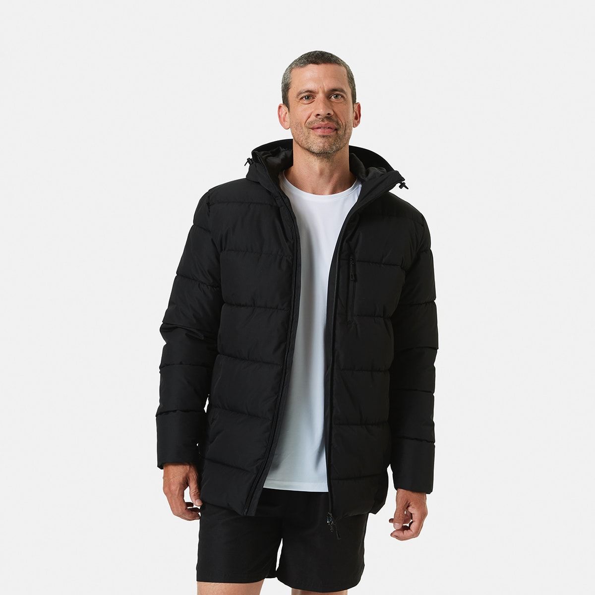 Active Mens Outdoor Parka Puffer Jacket