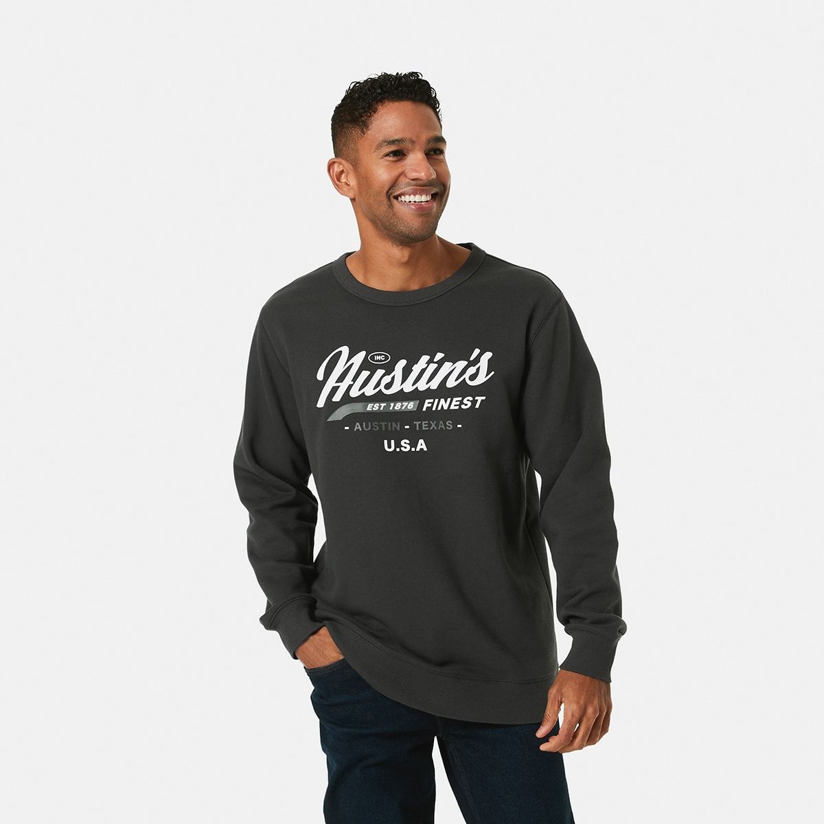 Graphic Crew Neck Sweatshirt