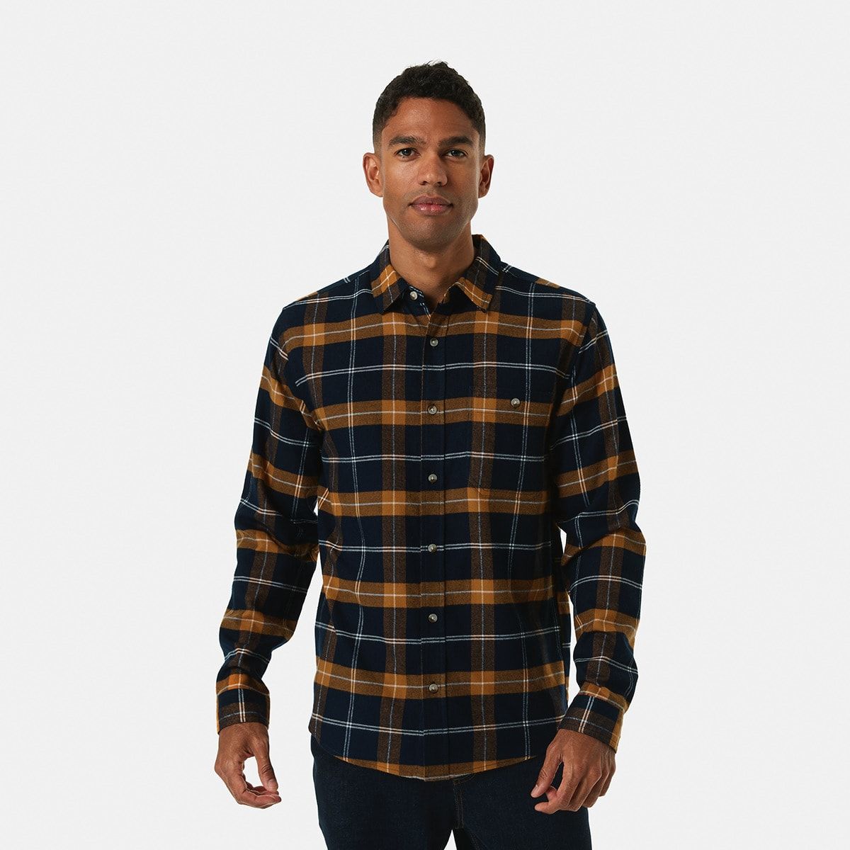Long Sleeve Brushed Check Shirt