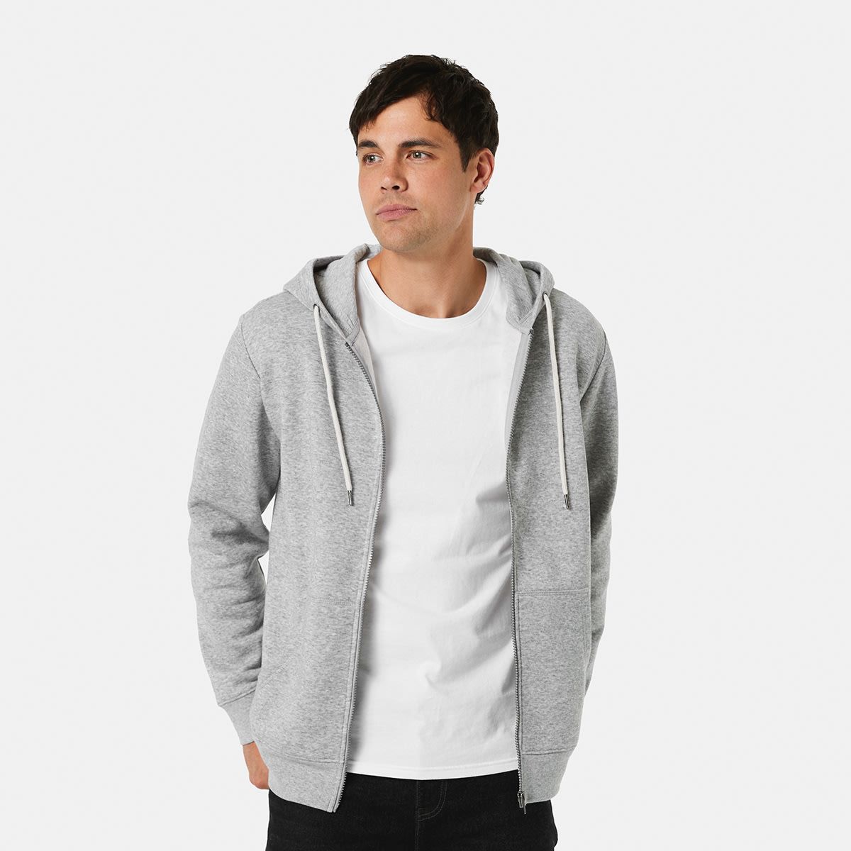 Zip Through Hooded Sweatshirt