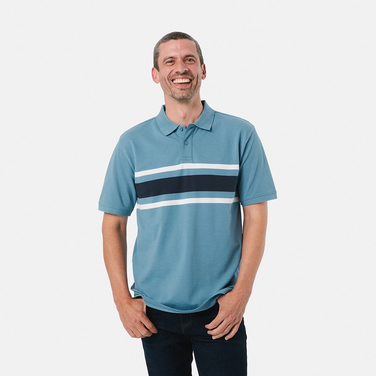 Chest Stripe Polo Shirt