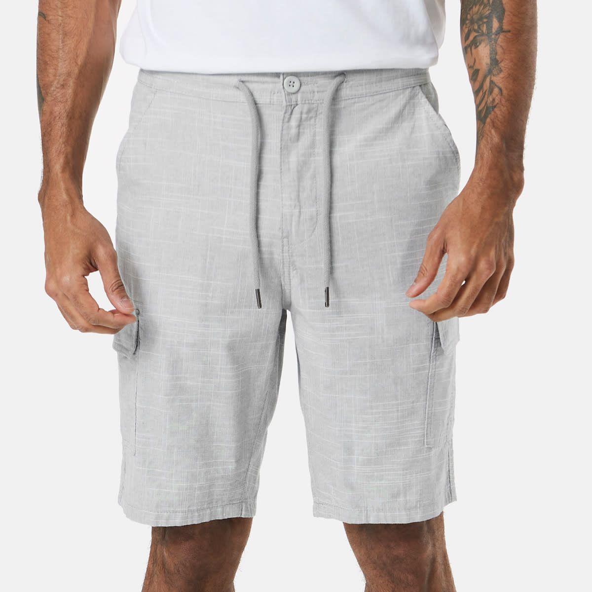 Textured Cargo Shorts
