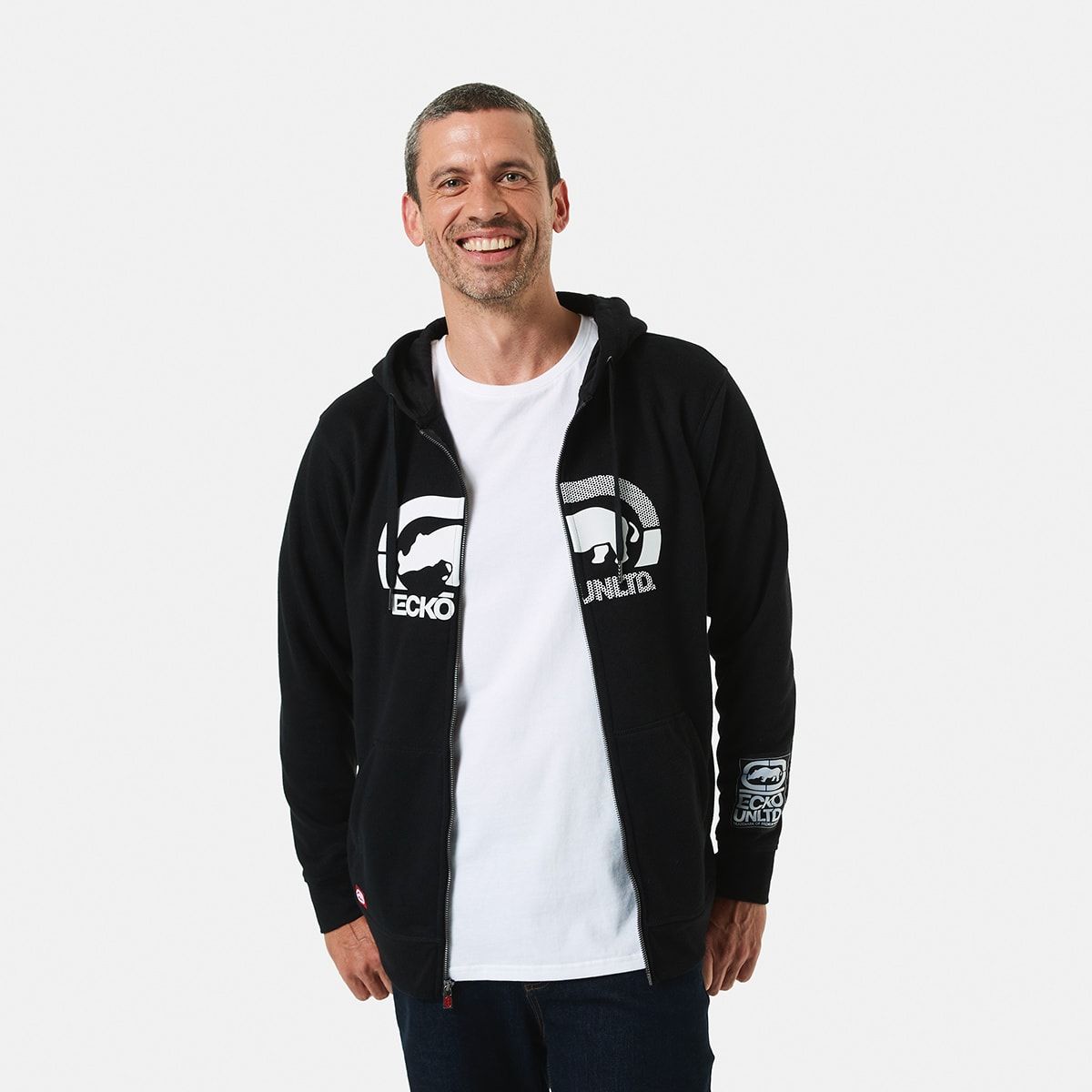 Ecko License Graphic Zip Through Hoodie