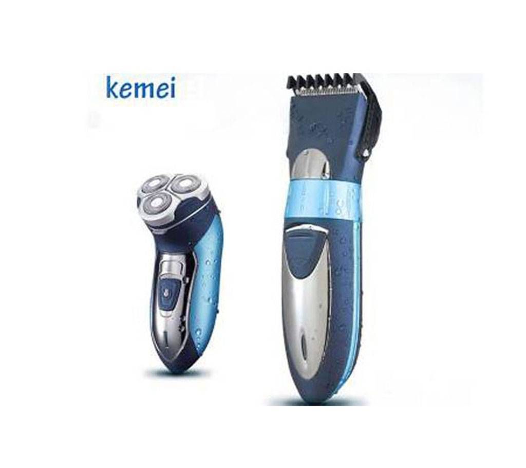 Kemei KM-7392 Rechargeable Electric Shaver 