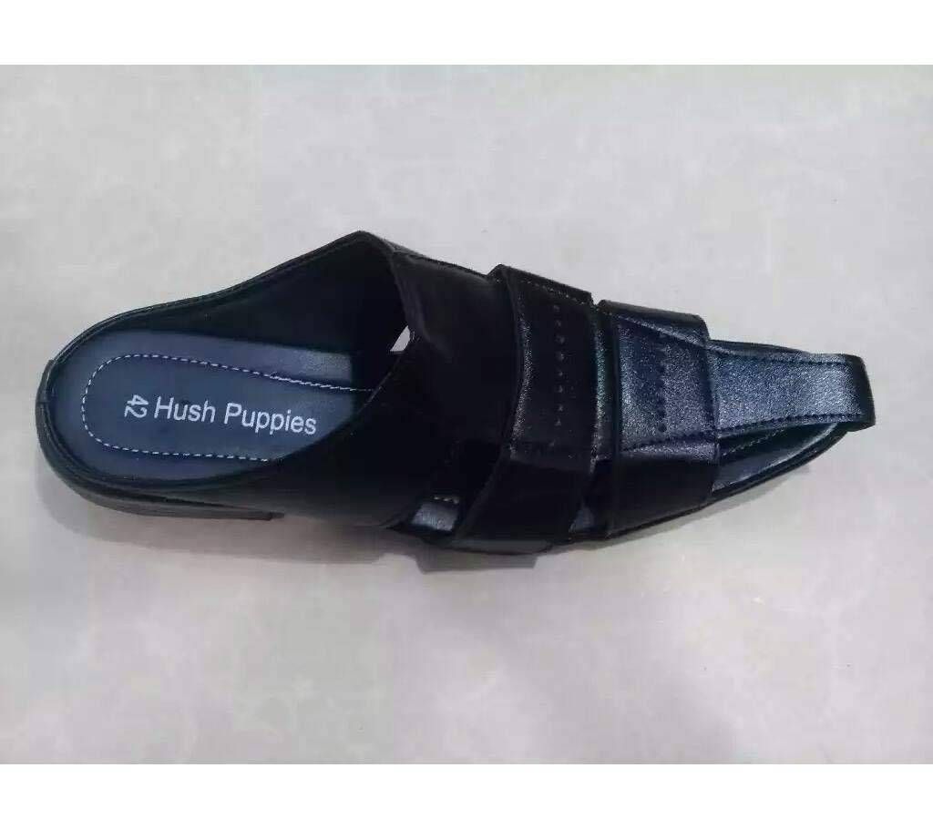 Leather half shoes