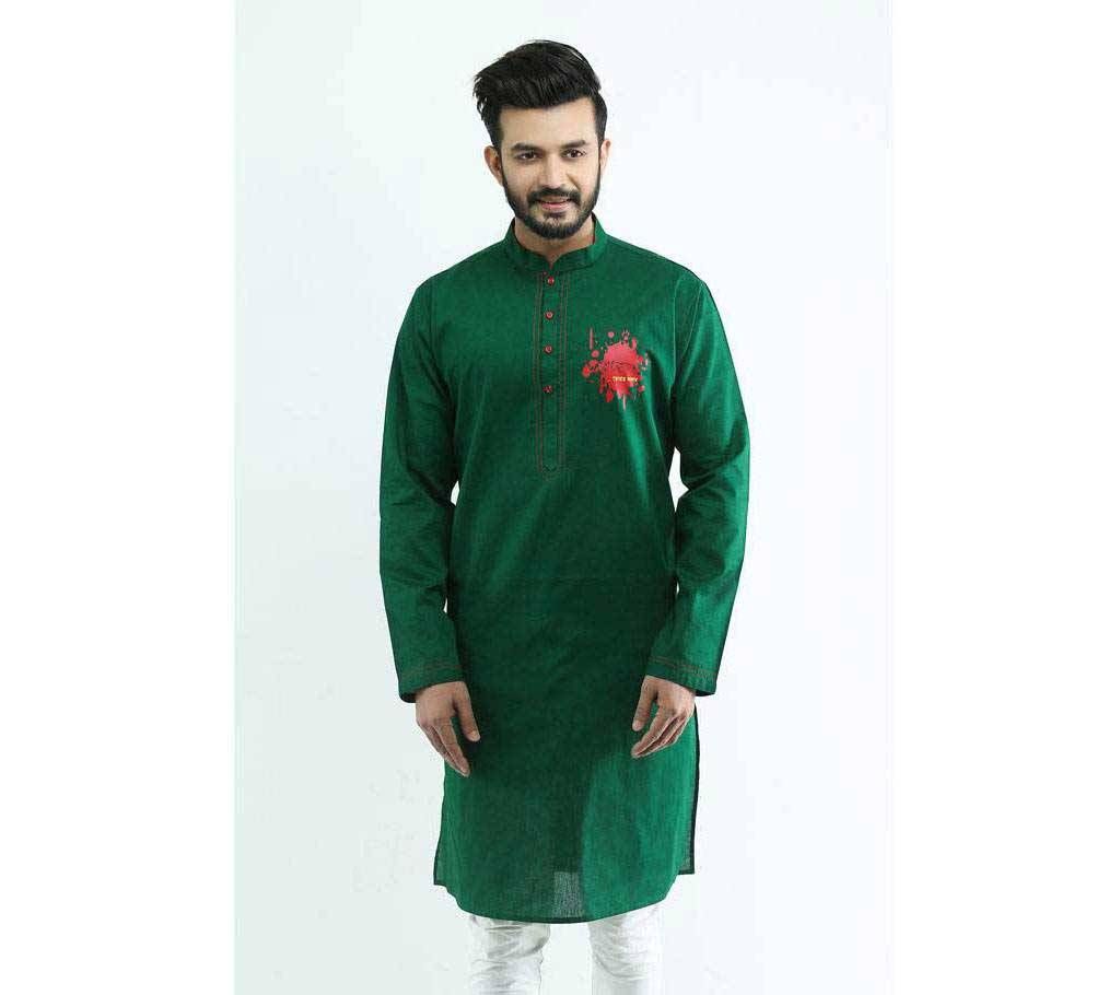 Special Bijoy Dibosh Men’s Printed Cotton Punjabi By Swapon’s World SW399P





