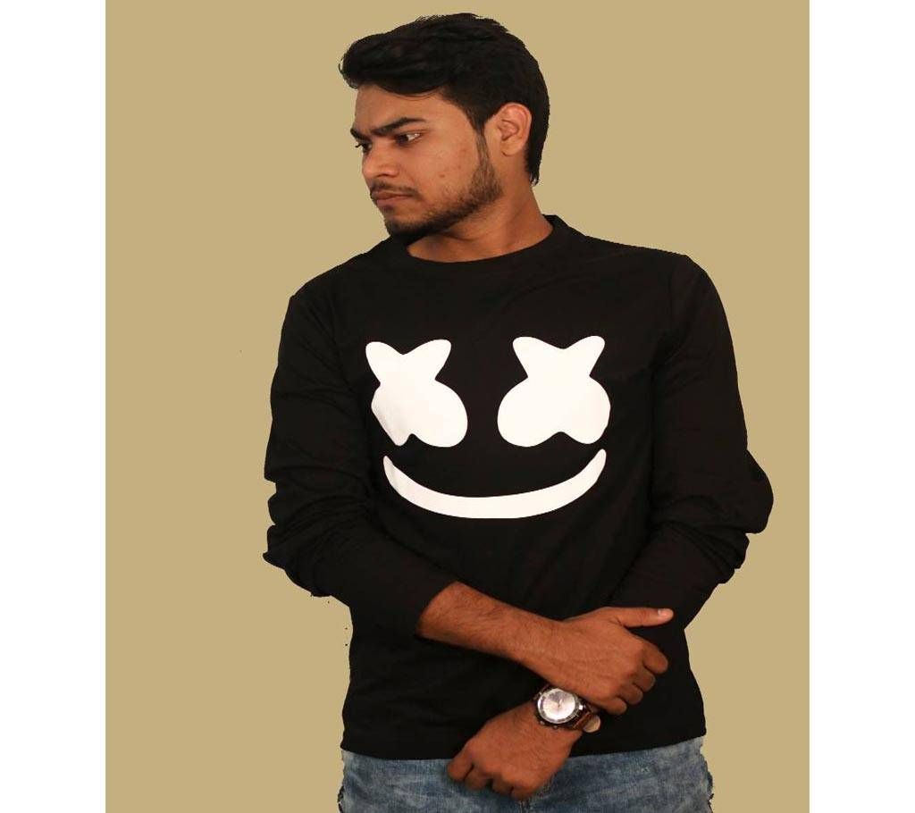 Marshmello Gents Full Sleeve Cotton T-Shirt