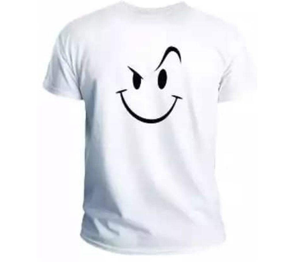Eye Half Sleeve slim fit cotton t-shirt