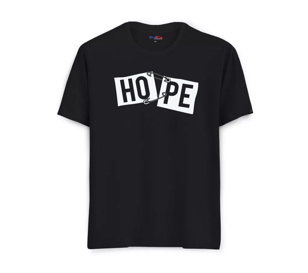 Summer Black Tshirt Hope Design