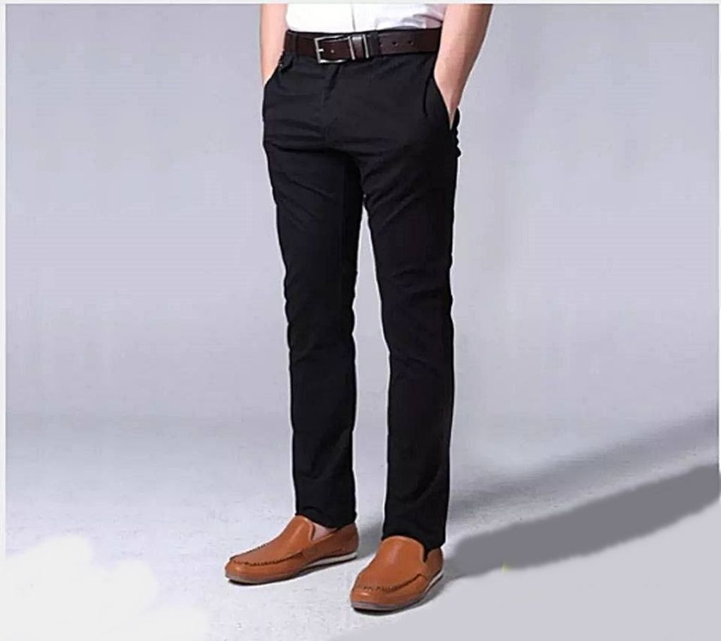 Twill - Gaberdine Pants-Raven Black