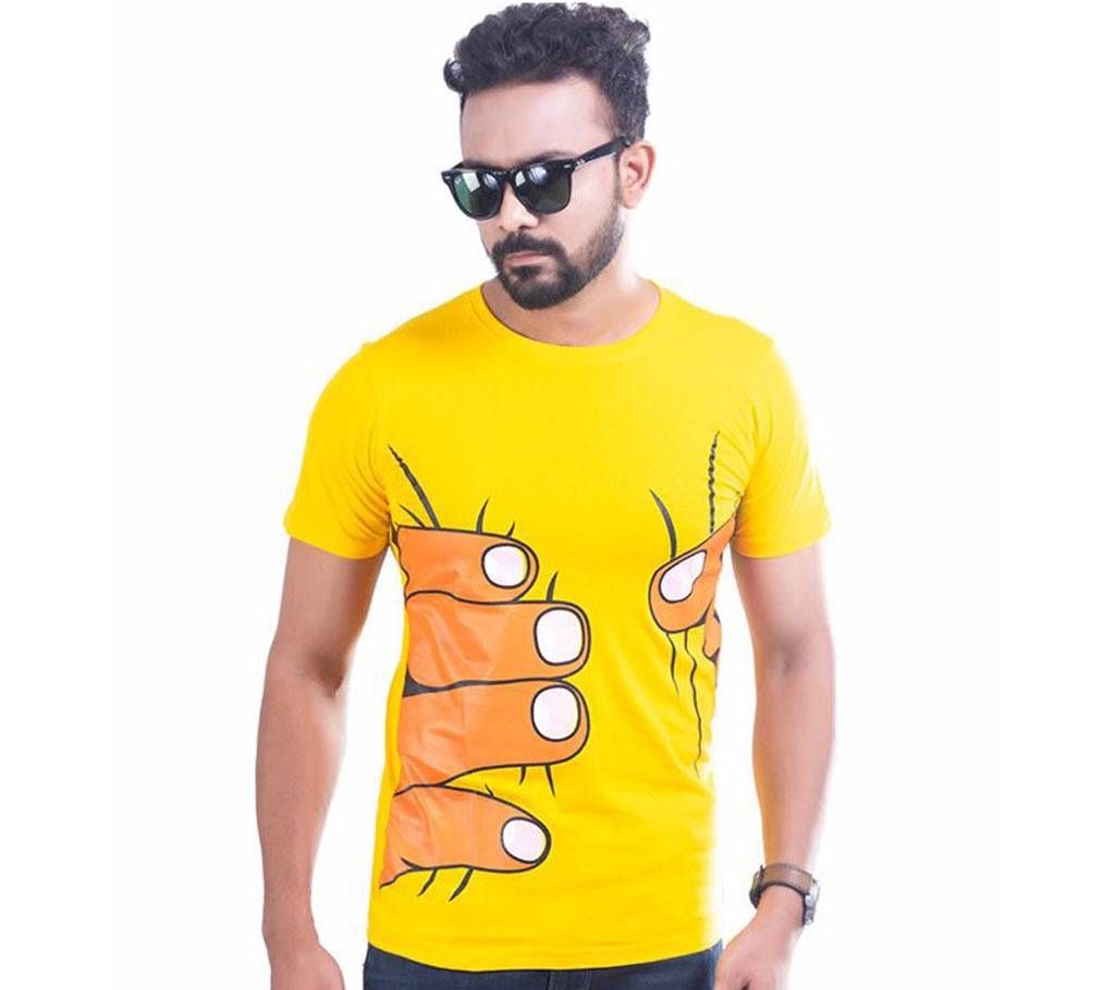 Mens Half Sleeve Cotton T-Shirt T-11