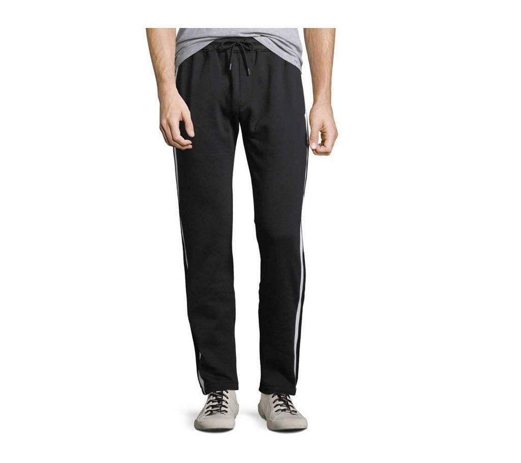Black Cotton Trouser For Men