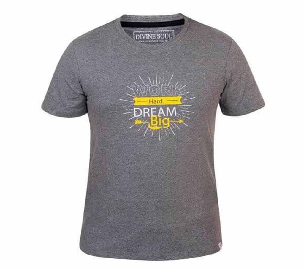 Work Hard Dream Big-Cotton T-Shirt For Men 