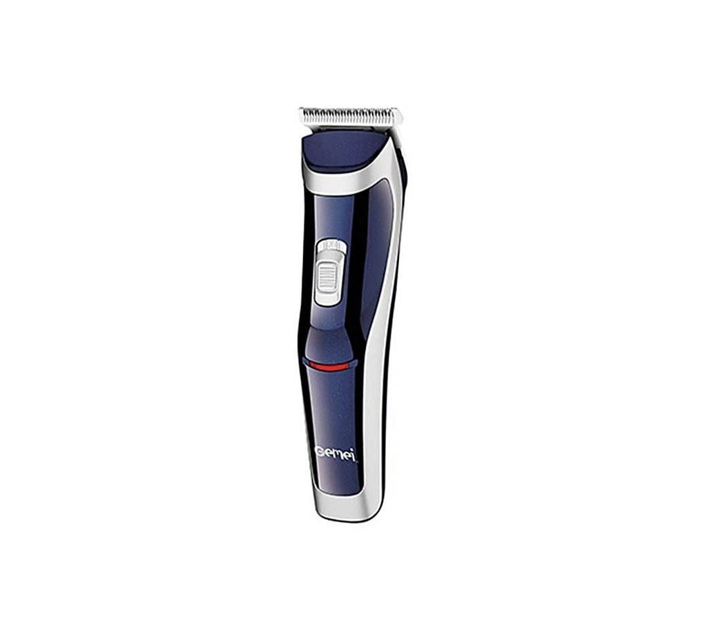 Gemei Electronic Trimmer GM-6005 - Silver and Deep Blue