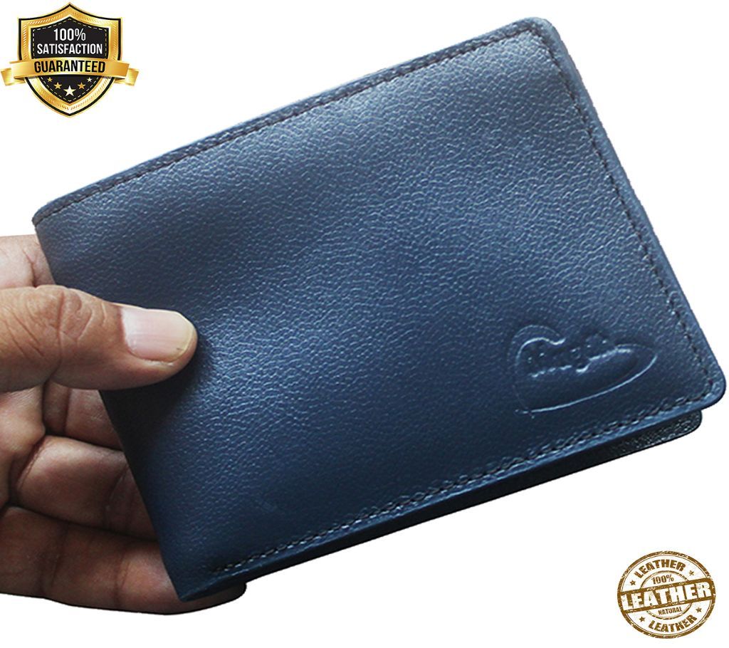 Leather Wallet for Men (Black-Y6)