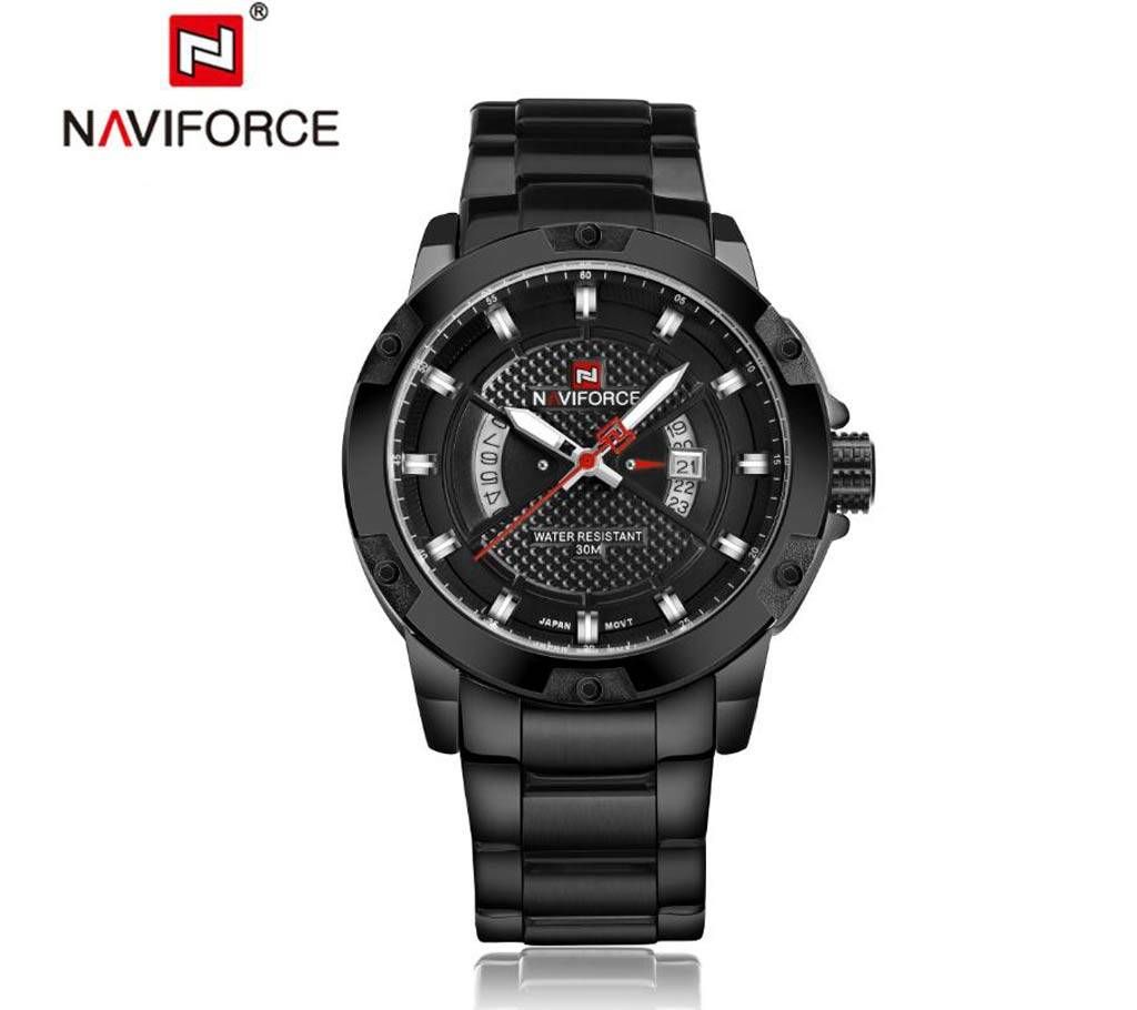 Naviforce Men’s Stainless Steel Analog Quartz Watch