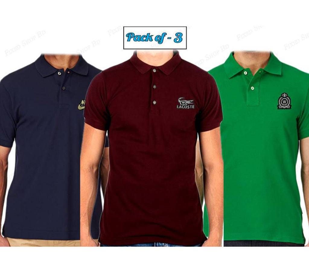 Mens Casual Polo-Shirt Combo Pack 3 pcs