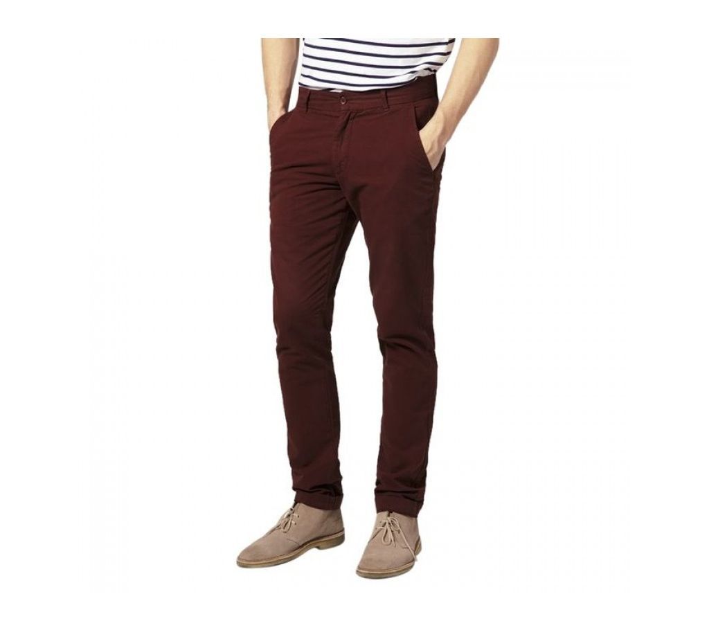 Full stretch gaberdine pant for men ( maroon)