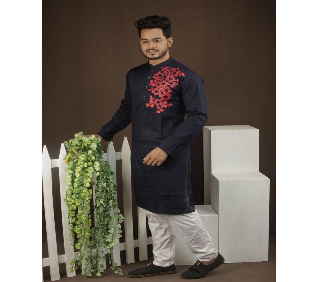 Stylish Cotton Punjabi-192201-Black
