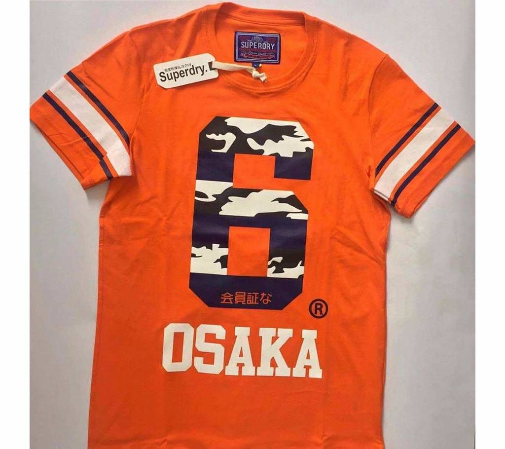 SUPERDRY OSAKA 6 ORANGE Half Sleeve T-Shirt For Men