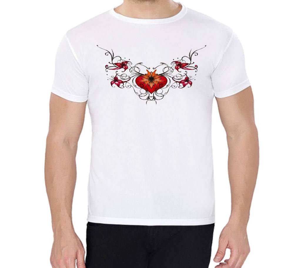 Love Flower - Art Half Sleeve T-shirt For Men