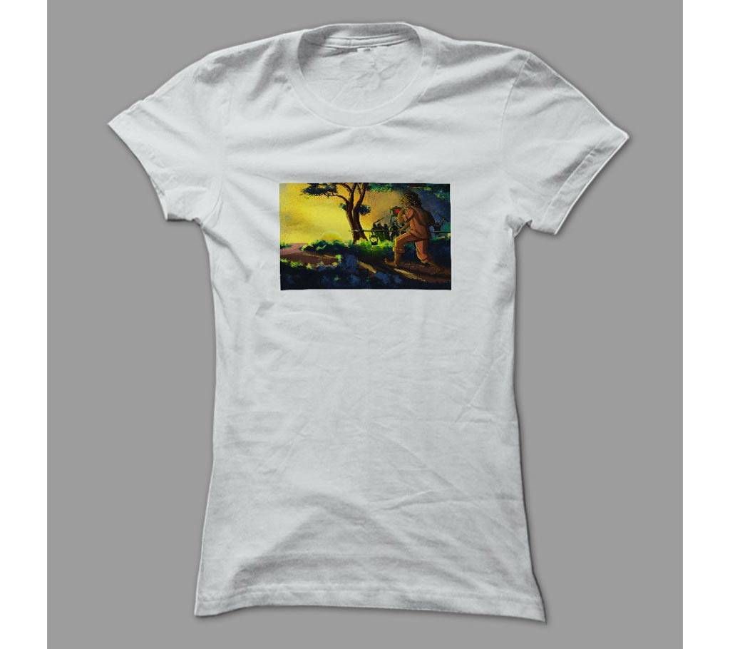 26 March White Polyester T-Shirt