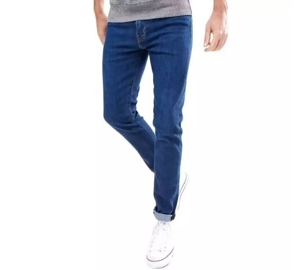 Royal blue jeans pants for mens