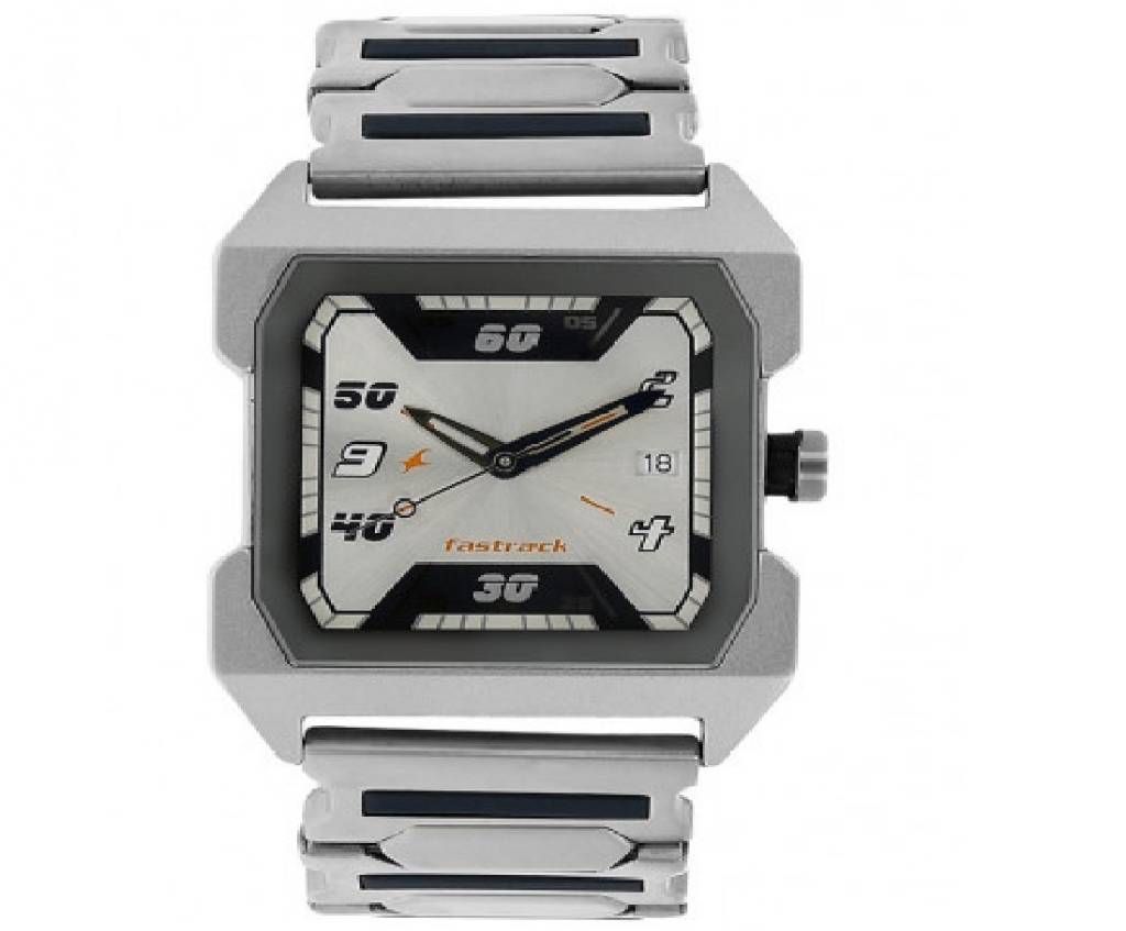 Silver Stainless Steel Wrist Watch For Men