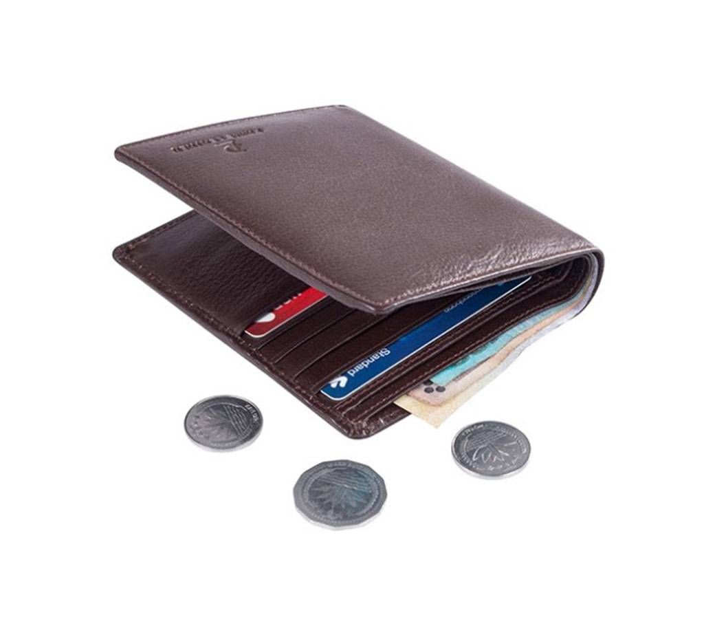 Genuine Leather Chocolate Color Wallet For Men
