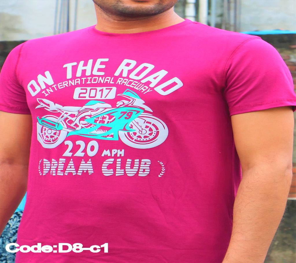 International Race way Mens half sleeves T-Shirt