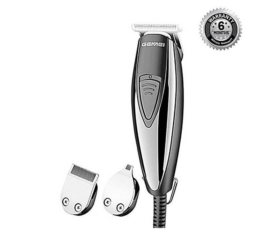 Gemei GM-830 Trimmer - Black and Silver