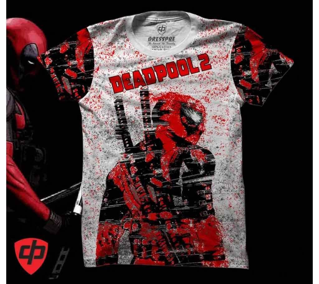 Dead Pool 2 Gents Half Sleeve Cotton T-Shirt